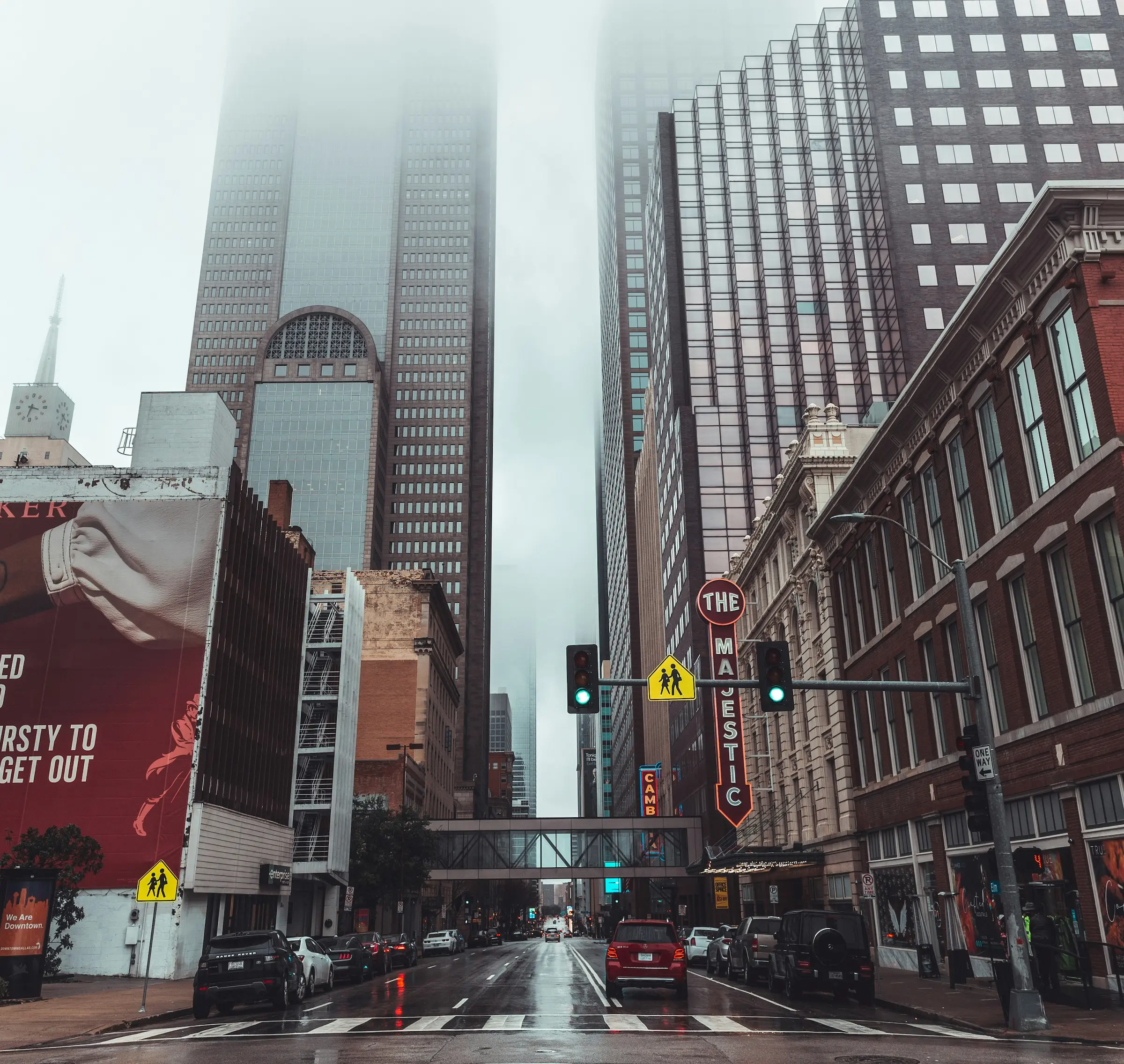 Foggy Street Scene in NYC